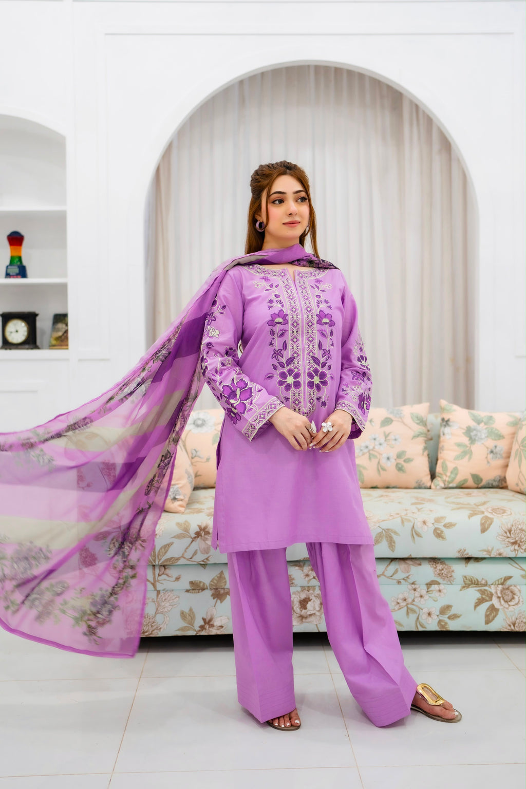 Zeeniya- Embroidered 3pc